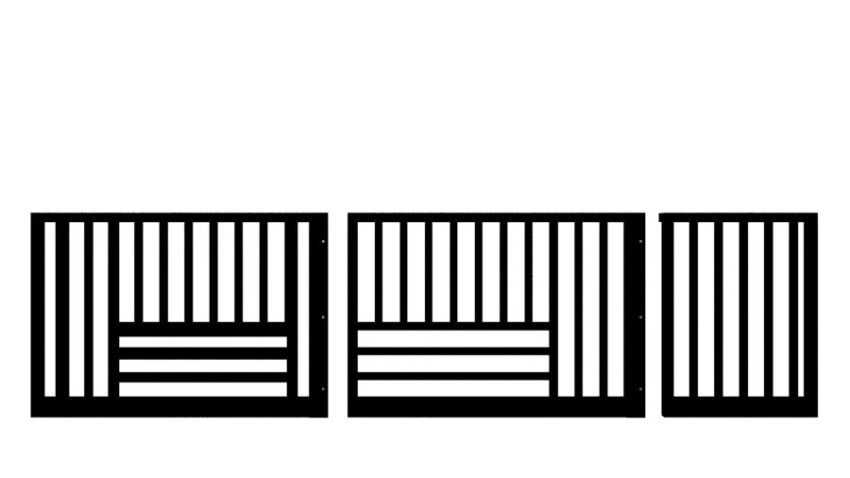 Metal Sliding Gate - The Kensington Low - 1
