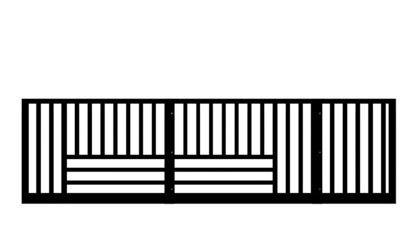 Metal Sliding Gate - The Kensington Low