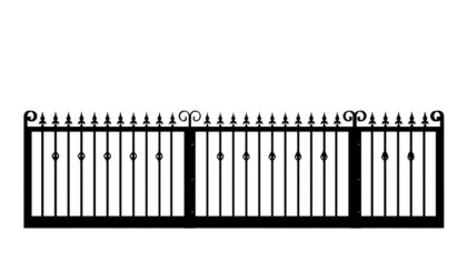 Metal Sliding Gate - The Sheringham Low