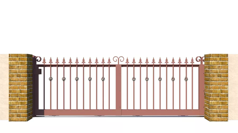 Metal Sliding Gate - The Sheringham Low - closed