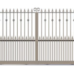 Metal Sliding Gate - The Sheringham - closed