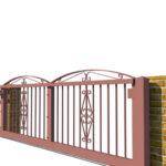 Metal Sliding Gate - The Taunton Low - side