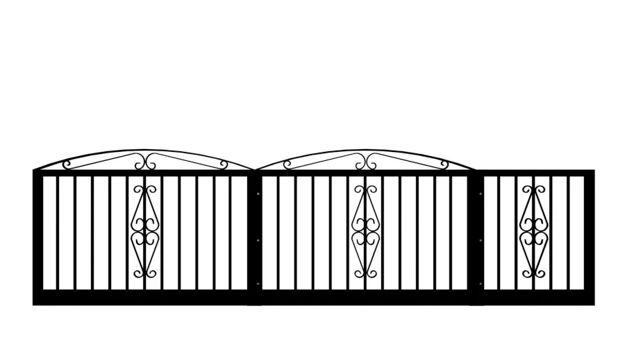 Metal Sliding Gate - The Taunton Low