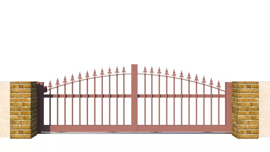 Metal Sliding Gate - The Wycombe Low - closed