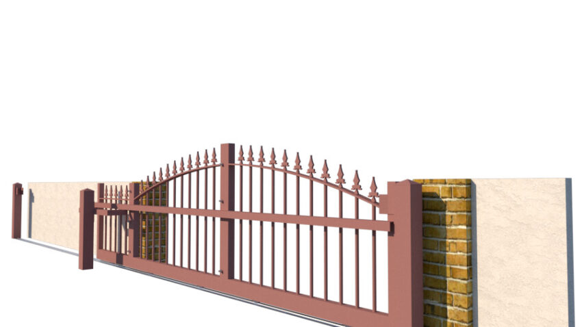 Metal Sliding Gate - The Wycombe Low - side
