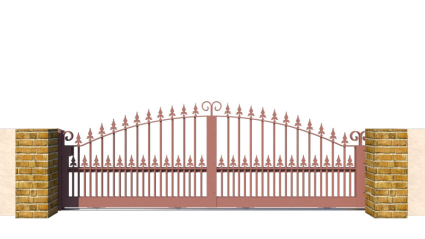 Metal Sliding Gates - The Surrey Low - closed