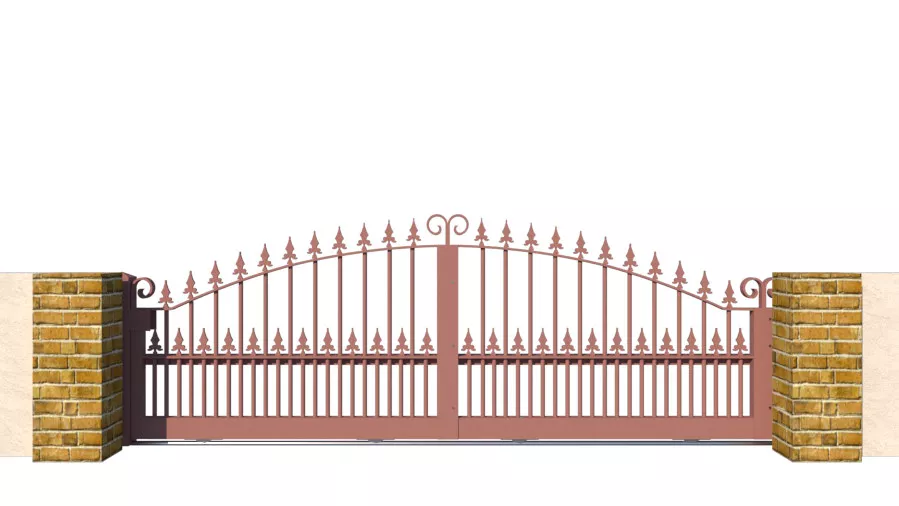 Metal Sliding Gates - The Surrey Low - closed