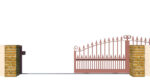 Metal Sliding Gates - The Surrey Low - opening