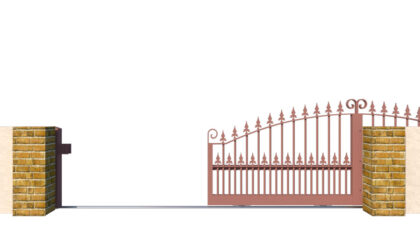 Metal Sliding Gates - The Surrey Low - opening