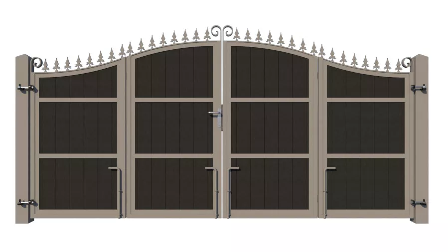 Bi-fold Composite Gates - The Stratford - rear
