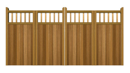 Bi-fold Gates - The Baywood High - Hardwood