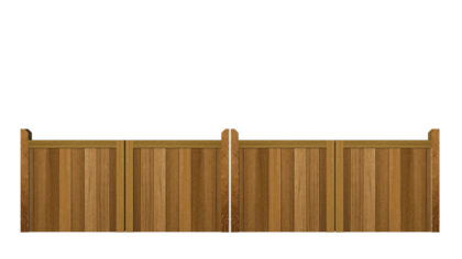 Bi-fold Gates - The Brentwood Low - Hardwood