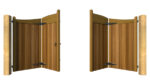 Bi-fold Gates - The Brookwood - Hardwood - opening
