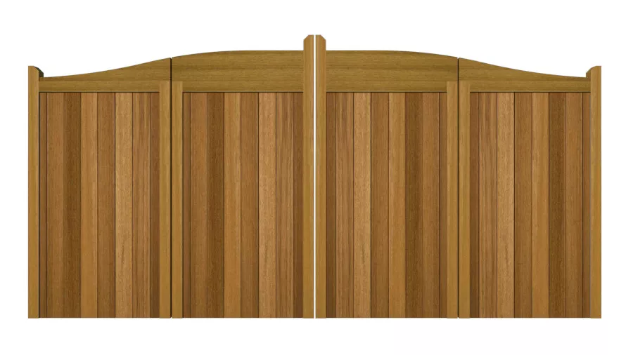Bi-fold Gates - The Brookwood - Hardwood