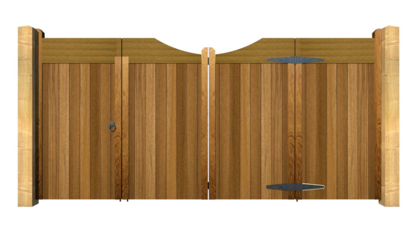 Bi-fold Gates - The Comptonwood - Hardwood - front