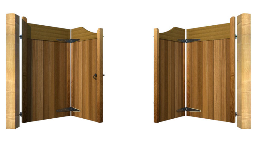 Hardwood Bi-fold Gates, The Comptonwood - Image 2