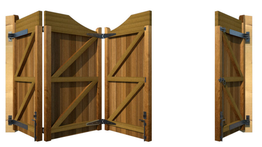 Bi-fold Gates - The Comptonwood - Hardwood - rear 3+1 open