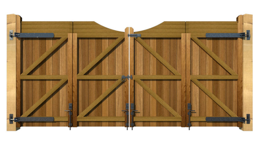 Bi-fold Gates - The Comptonwood - Hardwood - rear