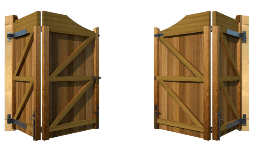 Bi-fold Gates - The Comptonwood - Hardwood - rear opening