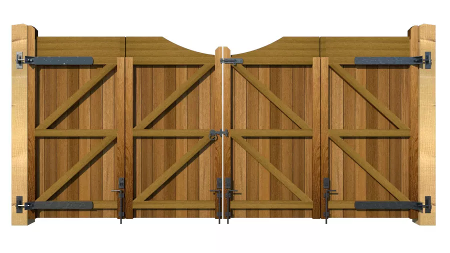 Bi-fold Gates - The Comptonwood - Hardwood - rear
