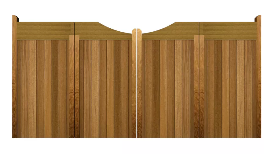 Bi-fold Gates - The Comptonwood - Hardwood
