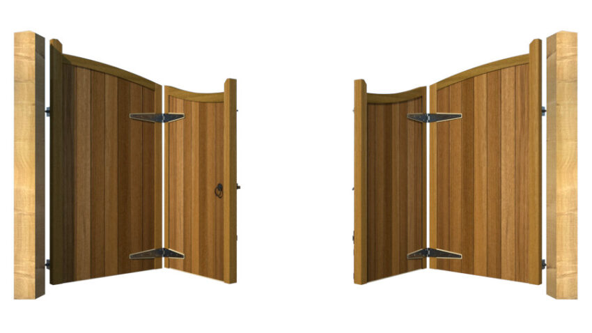 Hardwood Bi-fold Gates, The Cotswold - Image 2