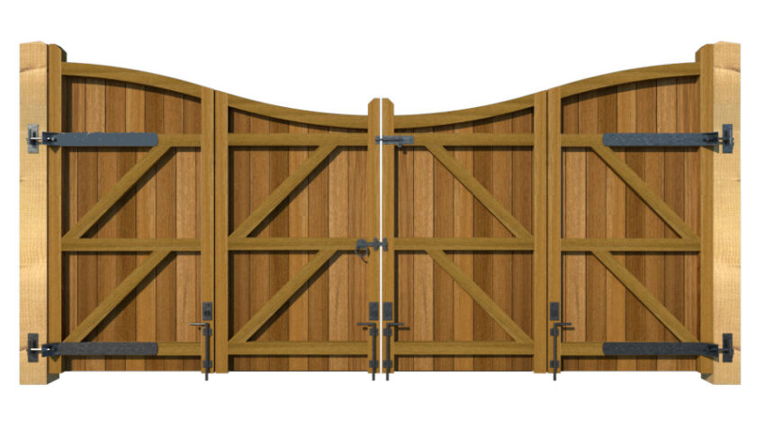 Hardwood Bi-fold Gates, The Cotswold - Image 3