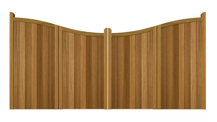 Bi-fold Gates - The Cotswold - Hardwood