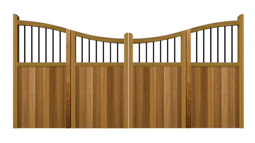 Bi-fold Gates - The Cumbria - Hardwood