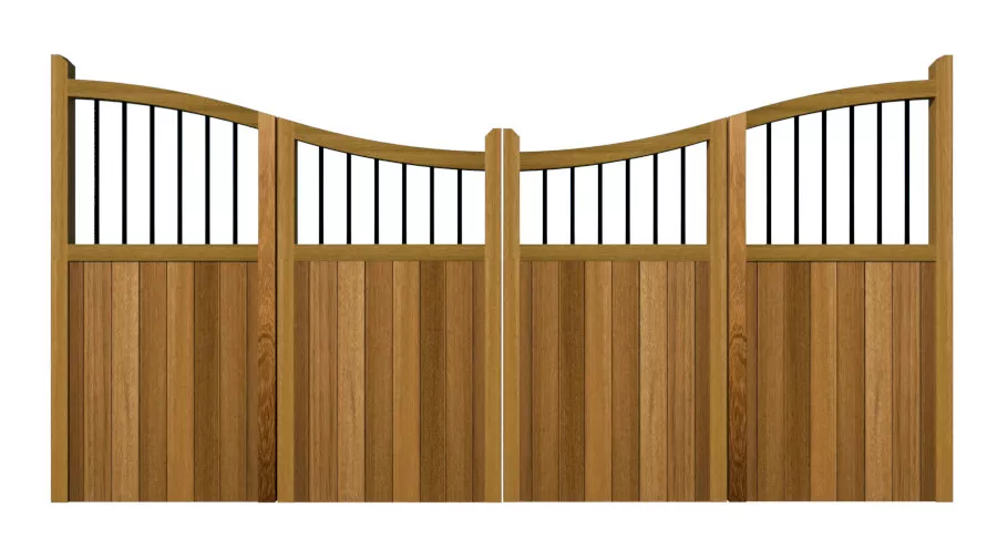 Bi-fold Gates - The Cumbria - Hardwood