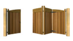 Bi-fold Gates - The Earlswood - Hardwood - front 3+1 open
