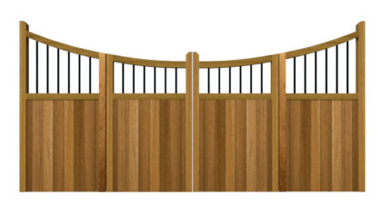 Bi-fold Gates - The Foxwood - Hardwood