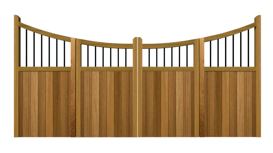 Bi-fold Gates - The Foxwood - Hardwood