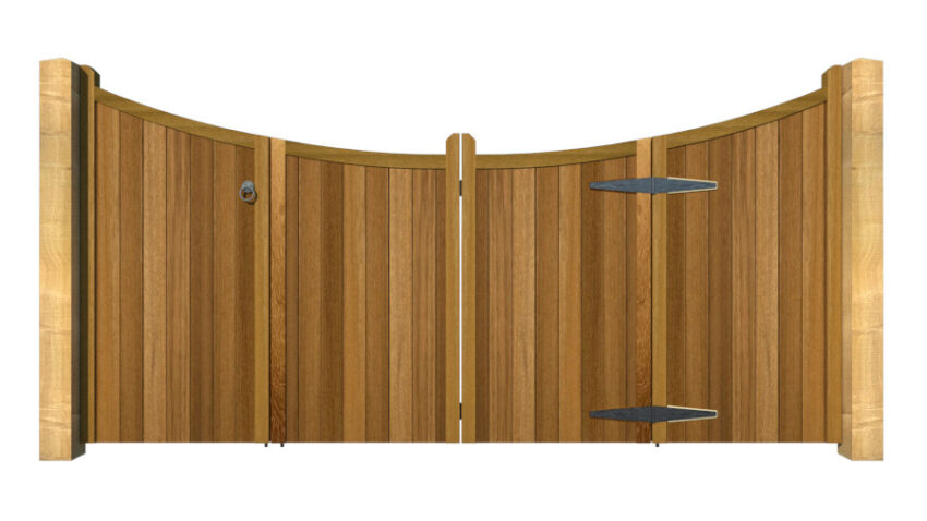 Bi-fold Gates - The Hazelwood- Hardwood - front
