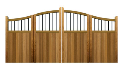 Bi-fold Gates - The Suffolk - Hardwood