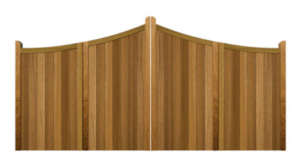 Bi-fold Gates - The Woodberry - Hardwood