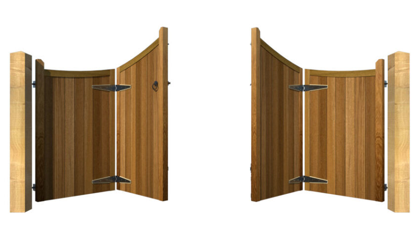 Bi-fold Gates - The Woodberry - Hardwood - opening