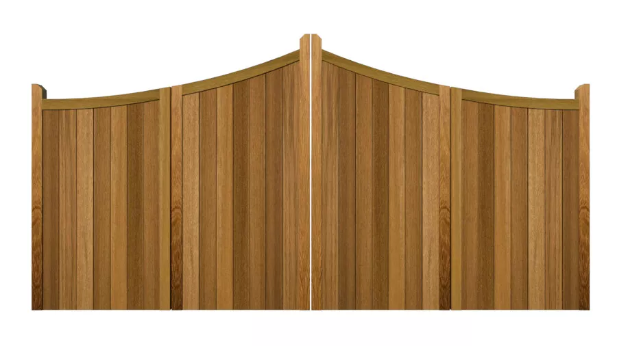 Bi-fold Gates - The Woodberry - Hardwood