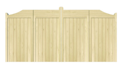 Wooden Bi-fold Driveway Gates - The Abbeywood