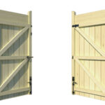 Wooden Bi-fold Driveway Gates - The Abbeywood - rear opening