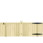 Wooden Bi-fold Driveway Gates - The Brentwood Low - front