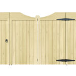 Wooden Bi-fold Driveway Gates - The Comptonwood - front