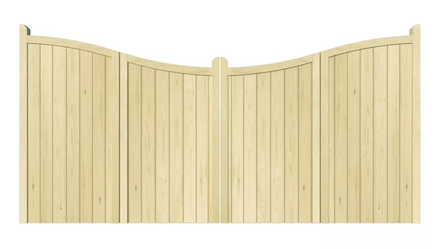 Wooden Bi-fold Driveway Gates - The Cotswold