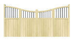 Wooden Bi-fold Driveway Gates - The Cumbria