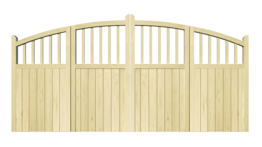 Wooden Bi fold Driveway Gates The Durham