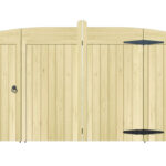 Wooden Bi-fold Driveway Gates - The Earlswood - front