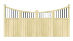 Wooden Bi-fold Driveway Gates - The Foxwood