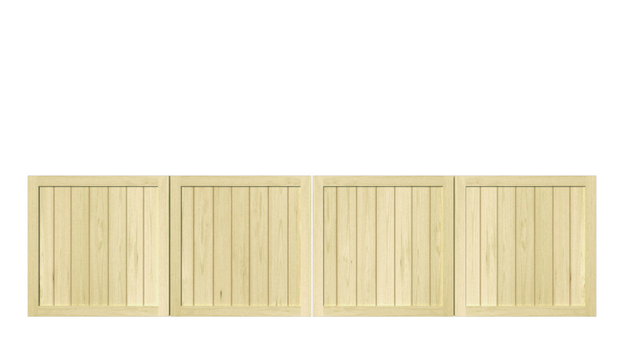 Wooden Bi-fold Driveway Gates - The Guildford Low