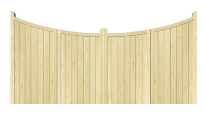 Wooden Bi-fold Driveway Gates - The Hazelwood