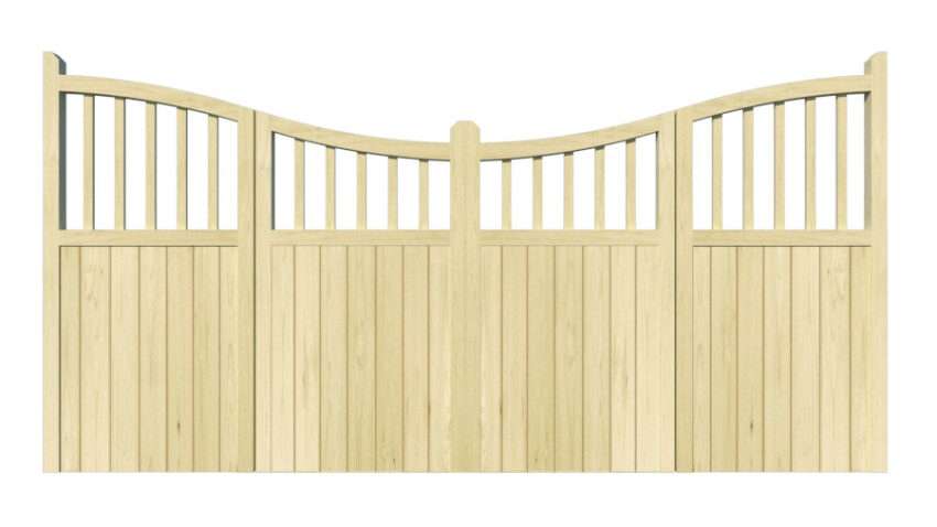 Wooden Bi-fold Driveway Gates - The Heritage